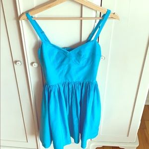Turquoise mini dress